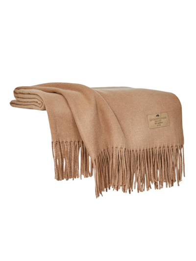Shop Lands Downunder Luxe Italian Cashmere Throw In Camel
