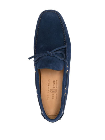 Shop Car Shoe Leather Loafer In Blue