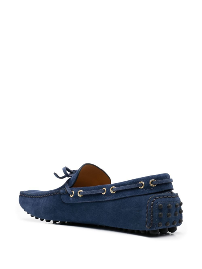 Shop Car Shoe Leather Loafer In Blue
