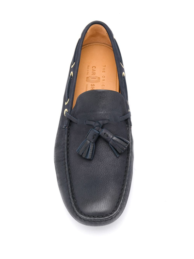 Shop Car Shoe Leather Moccasin In Blue