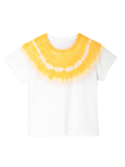 Shop Rockets Of Awesome Little Girl's & Girl's Tie-dye T-shirt In Brilliant White