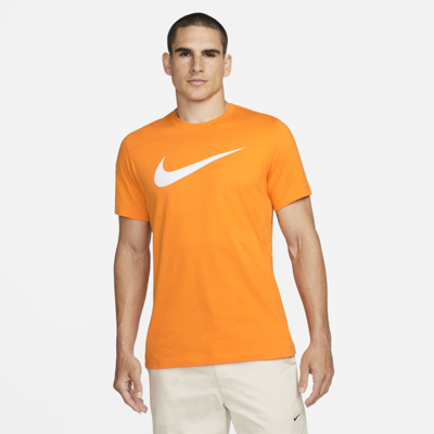 Shop Nike Men's  Sportswear Swoosh T-shirt In Orange