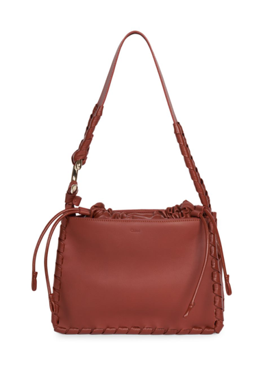 Shop Chloé Women's Mate Leather Shoulder Bag In Sepia Brown