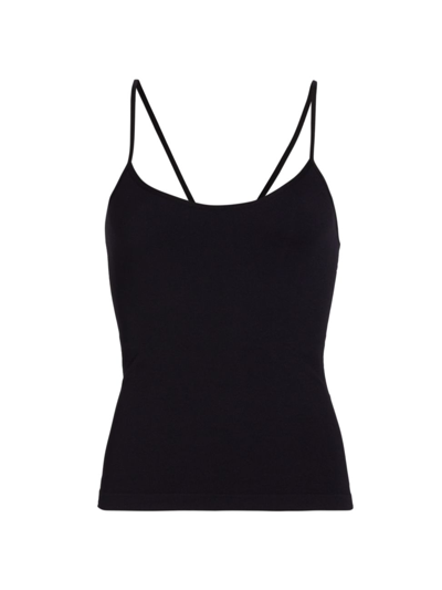 Shop Splits59 Women's Loren Seamless Waist-length Tank Top In Black