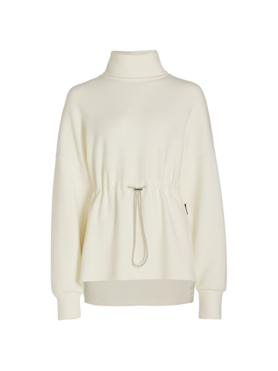 Shop Varley Women's Freya Knit Turtleneck Sweater In Egret