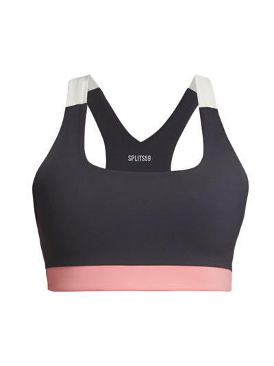 Shop Splits59 Women's Billie Techflex Bra In Graphite Tuberose