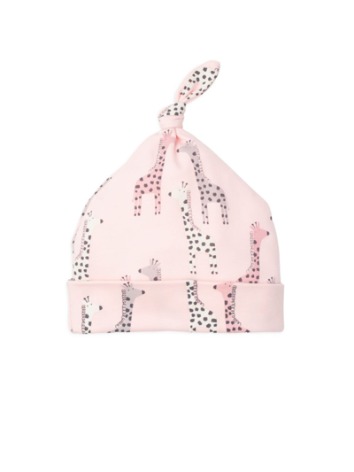 Shop Kissy Love Baby's Giraffe Top-knot Hat In Multi Pink