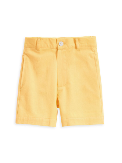 Shop Bella Bliss Little Boy's & Boy's Twill Wilson Shorts In Yellow