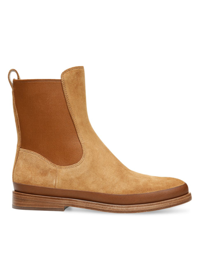 Shop Vince Women's Cecyl Suede Chelsea Boots In Tan