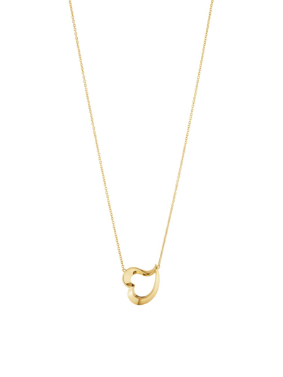 Shop Georg Jensen Women's Hearts Of  18k Yellow Gold Pendant Necklace