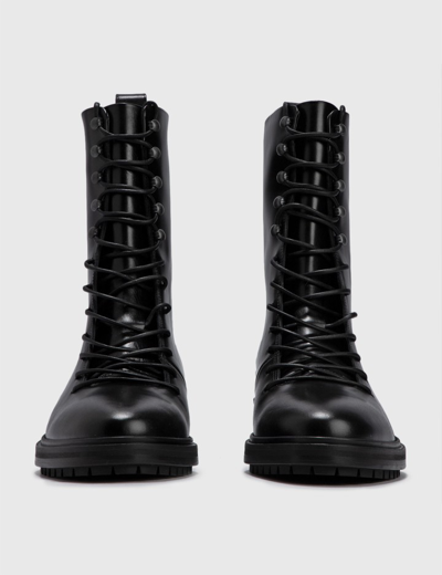 Shop Aeyde Isabel Combat Boots In Black