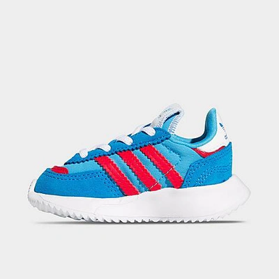 Shop Adidas Originals Adidas Kids' Toddler Originals Retropy F2 Stretch Lace Casual Shoes In Sky Rush/vivid Red/blue Rush