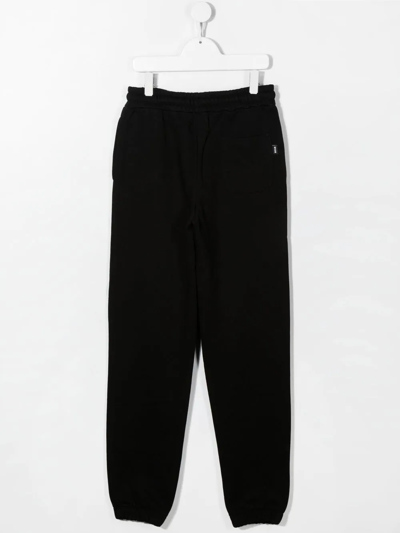 Msgm Logo-print Drawstring Track Pants In Black