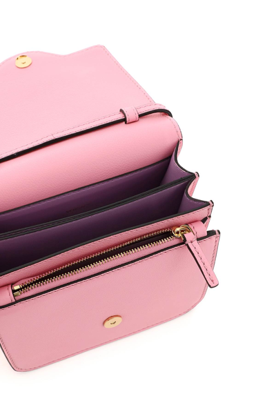 Shop Versace 'la Medusa' Crossbody Bag In Pink