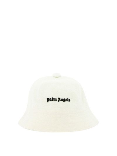 Shop Palm Angels Women's White Other Materials Hat