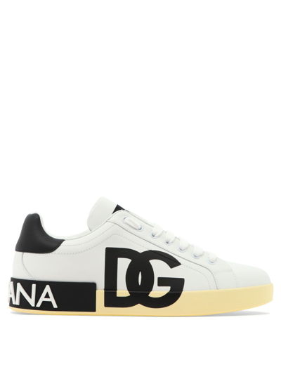 Shop Dolce E Gabbana Men's White Other Materials Sneakers