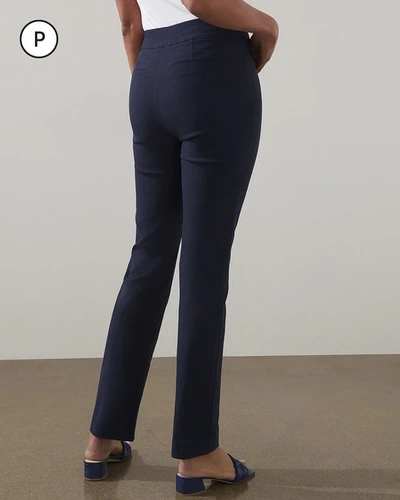 Shop Chico's Brigitte Slim Pants In Black Size 10p Petite |