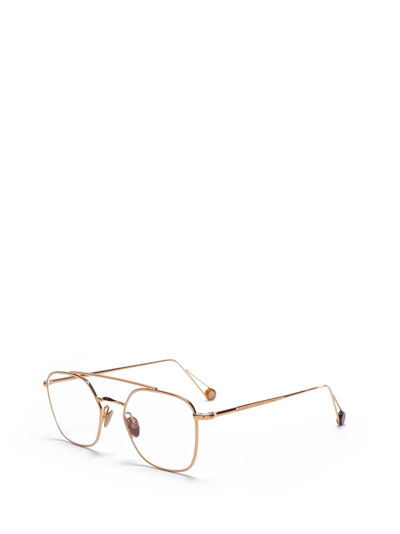 Shop Ahlem Place Colette Optic Peony Gold Glasses