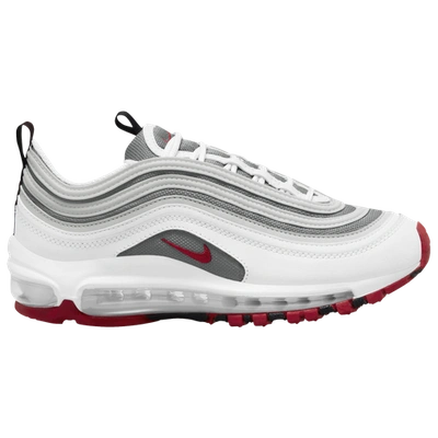 Shop Nike Boys  Air Max 97 In White/varsity Red/particle Grey