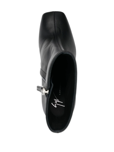 Giuseppe Zanotti Patent Leather Ankle Boots 140mm In Black