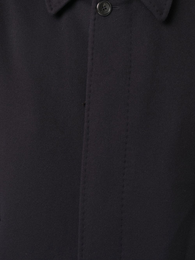 Corneliani Single-breasted Button-fastening Coat In Blue