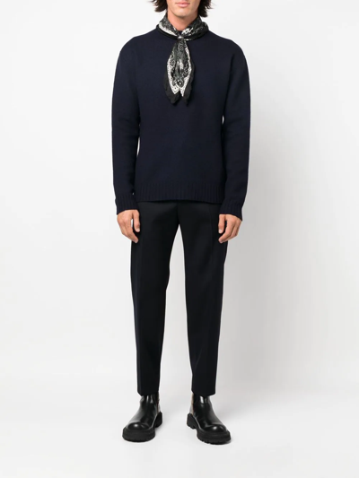 Jil Sander Straight Leg Trousers In Blue