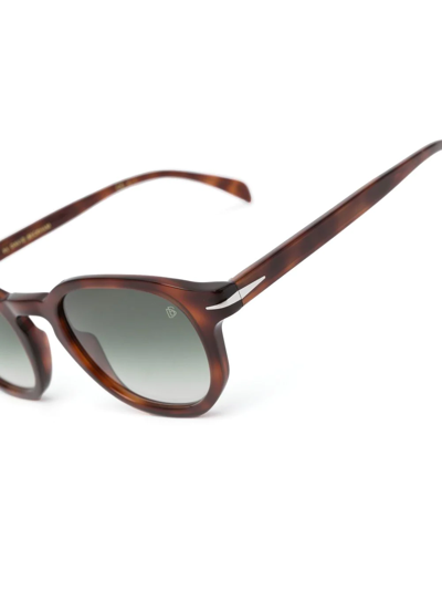 Eyewear By David Beckham Round-frame Gradient Sunglasses In Brown