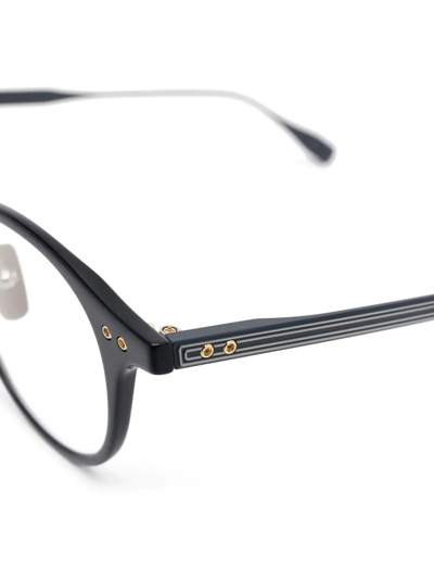 Dita Eyewear Ash Engraved-logo Glasses In Blue