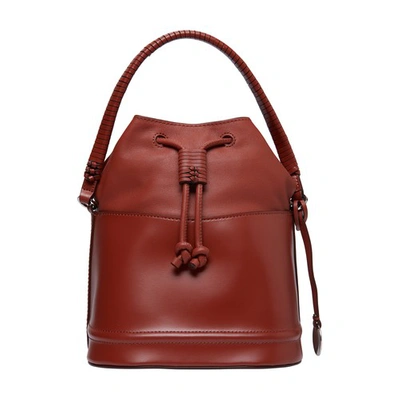 Shop Staud Anges Bucket Bag In Spice