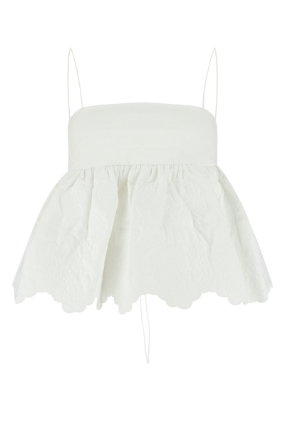 Cecilie Bahnsen White Deborah Camisole