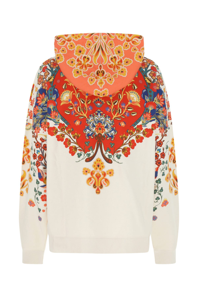 Shop Etro Printed Cotton Oversize Sweatshirt Nd  Donna Xs