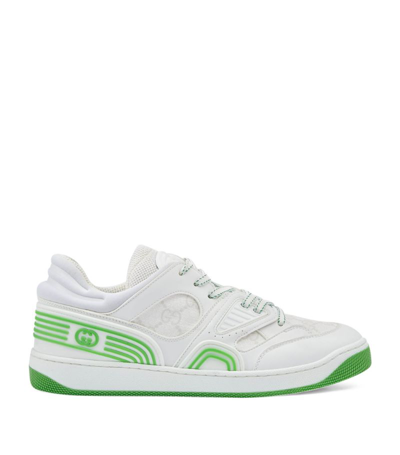 Shop Gucci Gg Supreme Basket Sneakers In White
