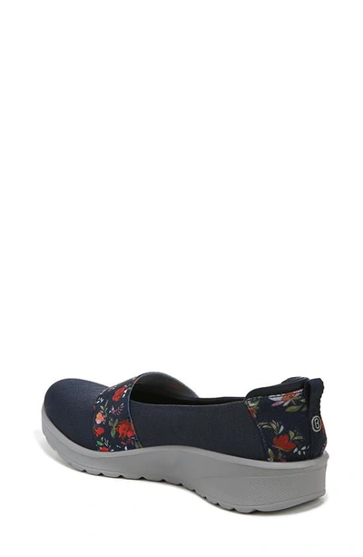 Shop Bzees Gracie Slip-on Shoe In Navy Floral