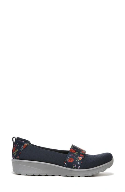 Shop Bzees Gracie Slip-on Shoe In Navy Floral