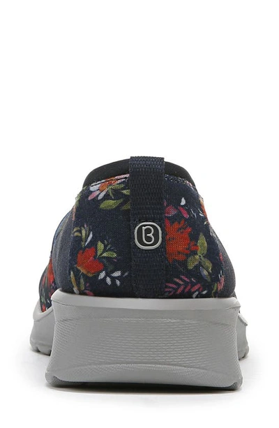 Shop Bzees Gracie Slip-on Shoe In Navy Floral