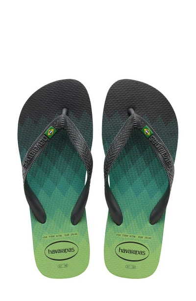 Shop Havaianas Brazil Fresh Flip Flop In New Graphite