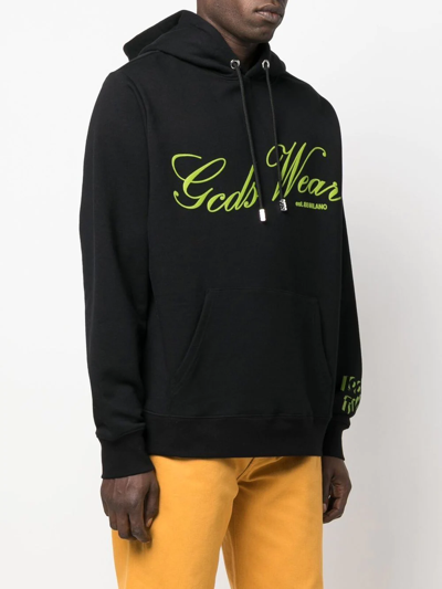 Gcds Looney Tunes Space Cotton Hoodie In Schwarz