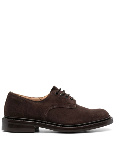 Shop Tricker's Low-top Lace-up Derby Shoes In Braun