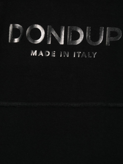 Shop Dondup Logo-print Detail T-shirt In Schwarz
