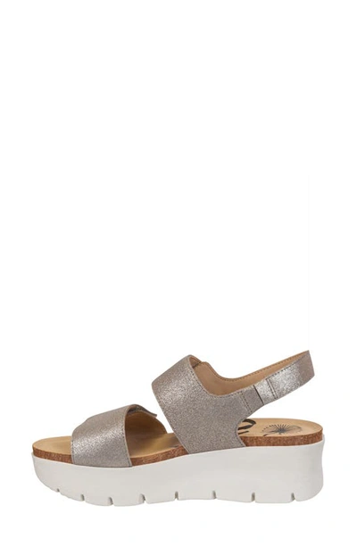 Shop Otbt Montane Platform Sandal In Silver