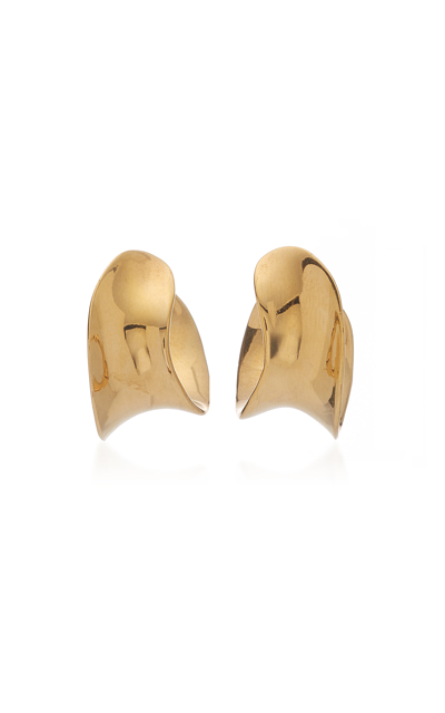 Shop Agmes Mini Laila Gold Vermeil Hoop Earrings