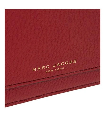 Shop Marc Jacobs Recruit Leather Wallet In Ruby Rose