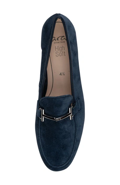 Shop Ara Kelowna Loafer In Indigo Velour