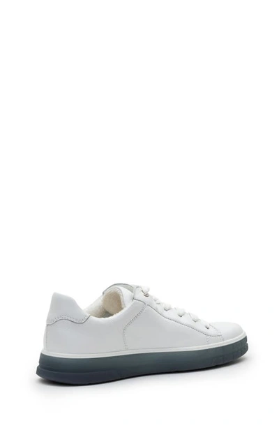 Shop Ara Forsyth Sneaker In White Cervocalf W/ Sky Sole
