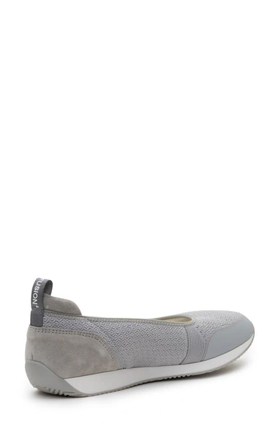 Ara Perth Sport Mixed Media Ballet Flat In Pebble