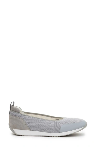 Ara Perth Sport Mixed Media Ballet Flat In Pebble