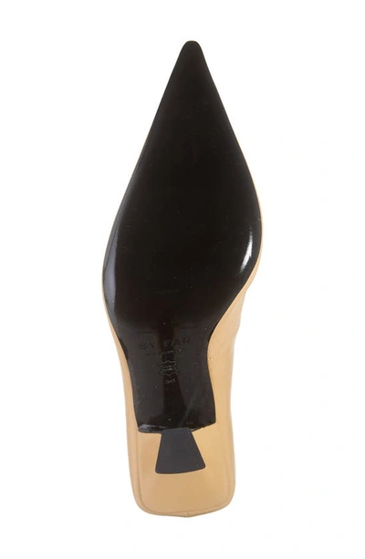 Shop By Far Viva Pointed Toe Pump In Biscuit
