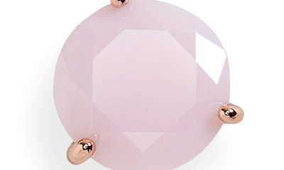 Shop Kate Spade Trio Prong Studs In Opal Rose
