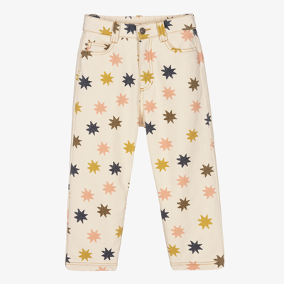 Shop The New Society Teen Girls Ivory Star Jeans