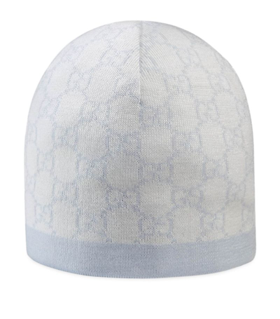 Shop Gucci Wool Gg Supreme Hat In Blue